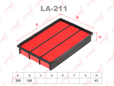 LA211 LYNXauto Воздушный фильтр