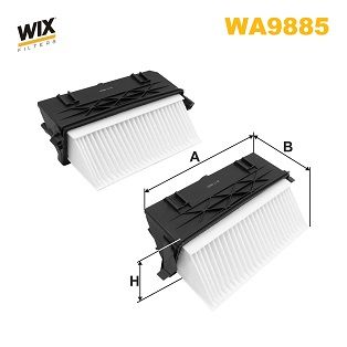 WA9885 WIX FILTERS Воздушный фильтр