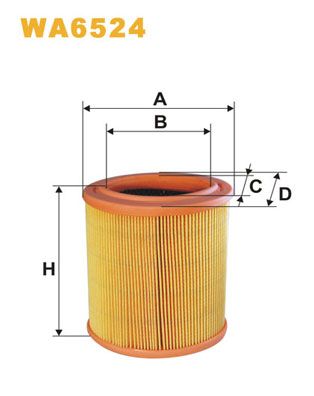 WA6524 WIX FILTERS Воздушный фильтр