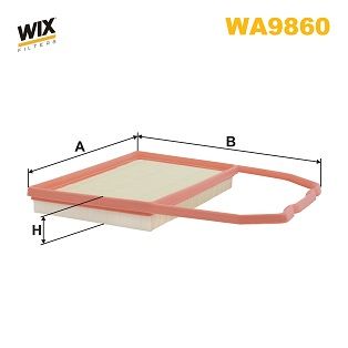 WA9860 WIX FILTERS Воздушный фильтр