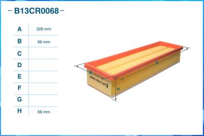 B13CR0068 CWORKS Воздушный фильтр