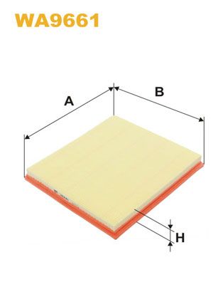 WA9661 WIX FILTERS Воздушный фильтр