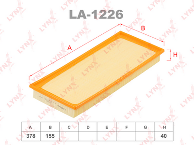 LA1226 LYNXauto Воздушный фильтр