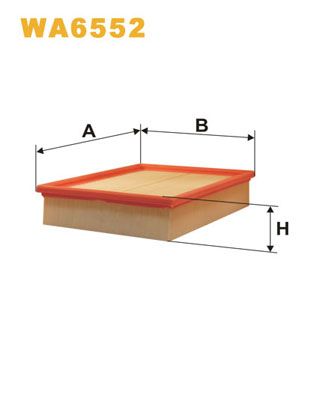 WA6552 WIX FILTERS Воздушный фильтр