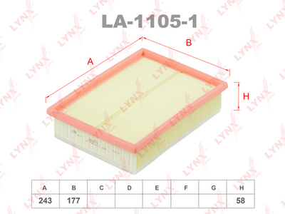 LA11051 LYNXauto Воздушный фильтр
