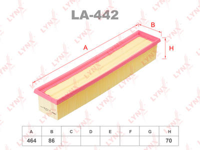 LA442 LYNXauto Воздушный фильтр