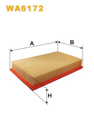 WA6172 WIX FILTERS Воздушный фильтр