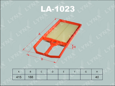 LA1023 LYNXauto Воздушный фильтр