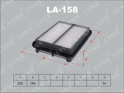 LA158 LYNXauto Воздушный фильтр