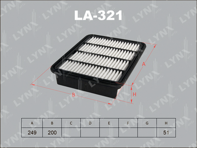 LA321 LYNXauto Воздушный фильтр