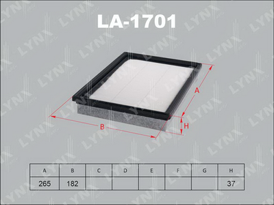 LA1701 LYNXauto Воздушный фильтр