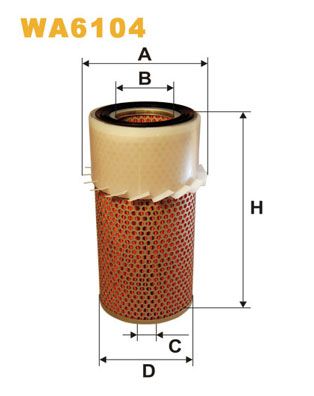 WA6104 WIX FILTERS Воздушный фильтр