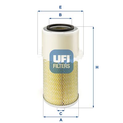 2787800 UFI Воздушный фильтр