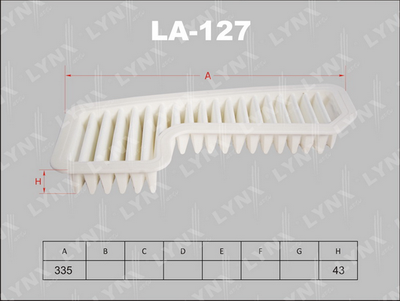 LA127 LYNXauto Воздушный фильтр