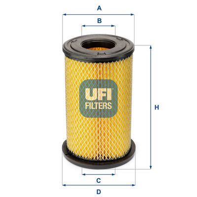 27D7900 UFI Воздушный фильтр