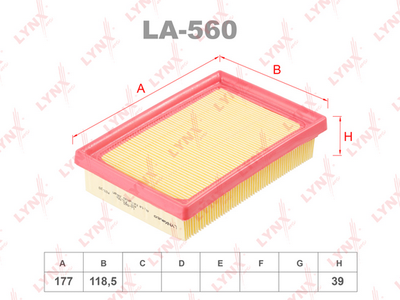 LA560 LYNXauto Воздушный фильтр