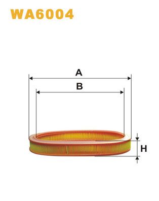 WA6004 WIX FILTERS Воздушный фильтр