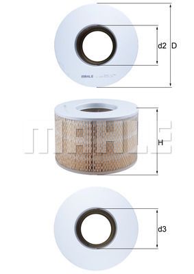 LX1140 KNECHT Воздушный фильтр