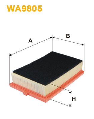 WA9805 WIX FILTERS Воздушный фильтр