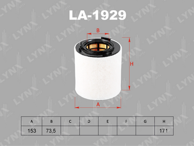 LA1929 LYNXauto Воздушный фильтр