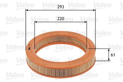 585727 VALEO Воздушный фильтр