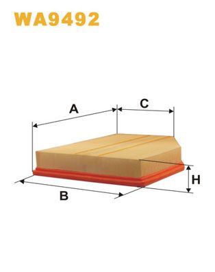 WA9492 WIX FILTERS Воздушный фильтр