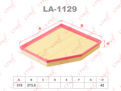 LA1129 LYNXauto Воздушный фильтр