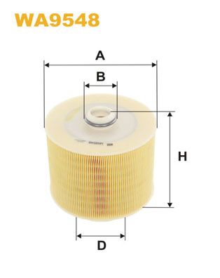 WA9548 WIX FILTERS Воздушный фильтр