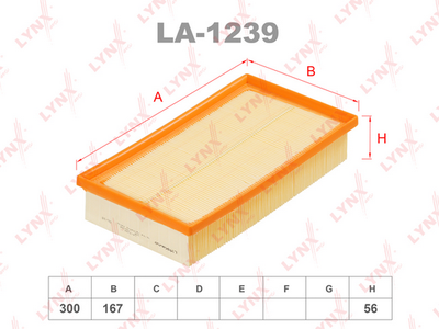 LA1239 LYNXauto Воздушный фильтр