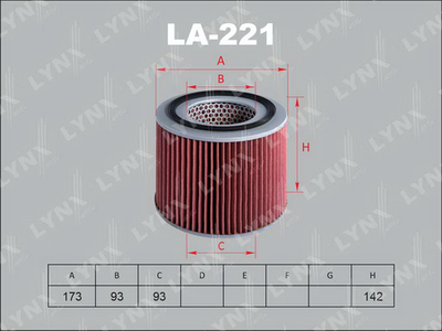 LA221 LYNXauto Воздушный фильтр