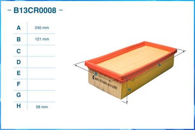 B13CR0008 CWORKS Воздушный фильтр