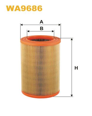 WA9686 WIX FILTERS Воздушный фильтр