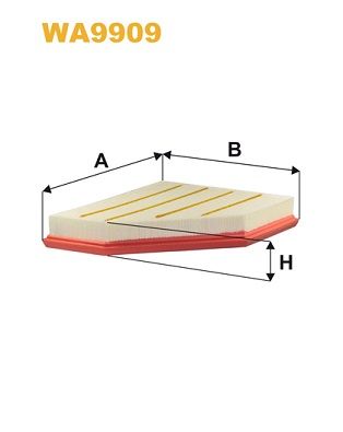WA9909 WIX FILTERS Воздушный фильтр