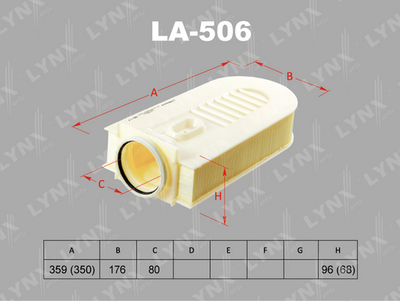 LA506 LYNXauto Воздушный фильтр