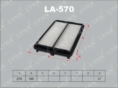 LA570 LYNXauto Воздушный фильтр