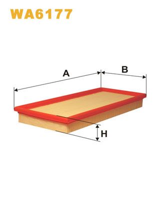 WA6177 WIX FILTERS Воздушный фильтр