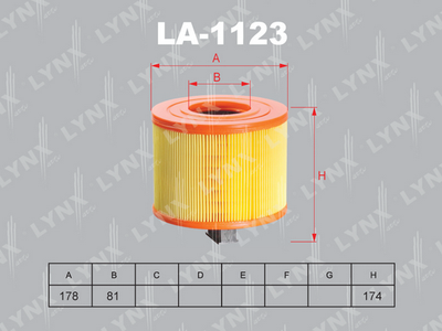 LA1123 LYNXauto Воздушный фильтр