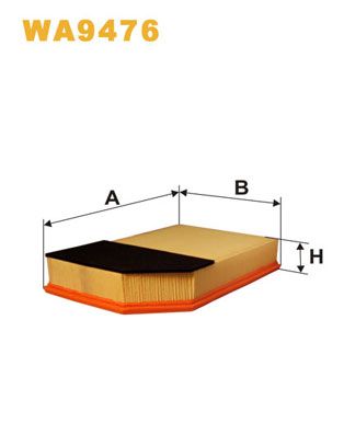 WA9476 WIX FILTERS Воздушный фильтр