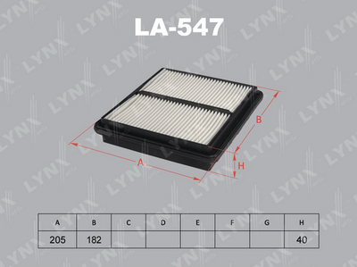 LA547 LYNXauto Воздушный фильтр