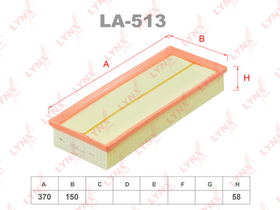 LA513 LYNXauto Воздушный фильтр