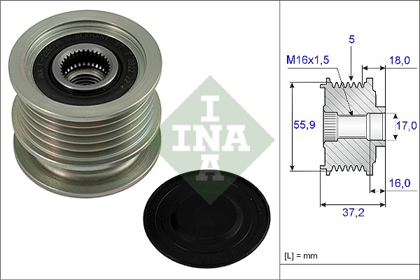 INA 535 0009 10 Механизм свободного хода генератора