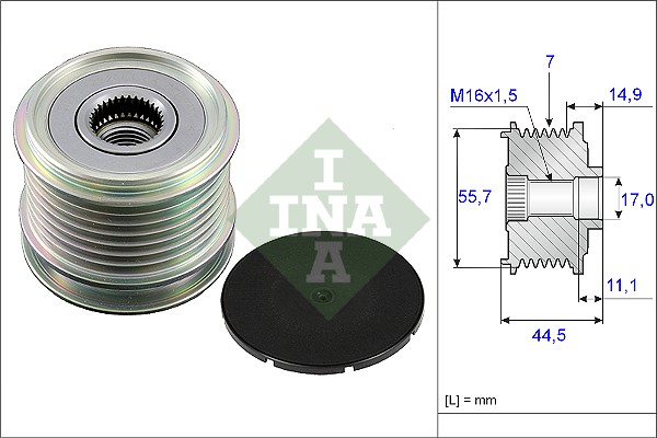 INA 535 0042 10 Механизм свободного хода генератора