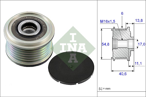 INA 535 0102 10 Механизм свободного хода генератора