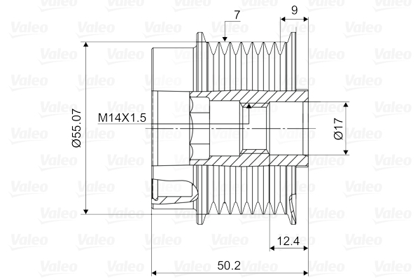 VALEO 588130 Механизм свободного хода генератора VALEO NEW SPARE PART