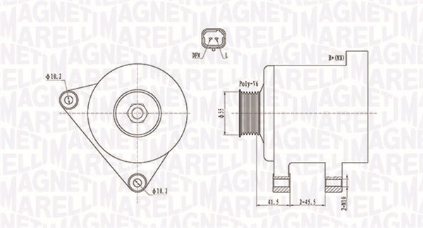 MAGNETI MARELLI 063731741010 Генератор