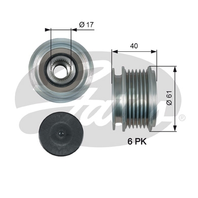 GATES OAP7013 Механизм свободного хода генератора DriveAlign®