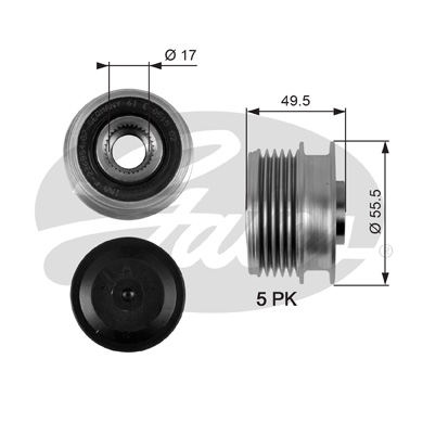 GATES OAP7079 Механизм свободного хода генератора DriveAlign®