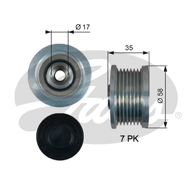 GATES OAP7183 Механизм свободного хода генератора DriveAlign®