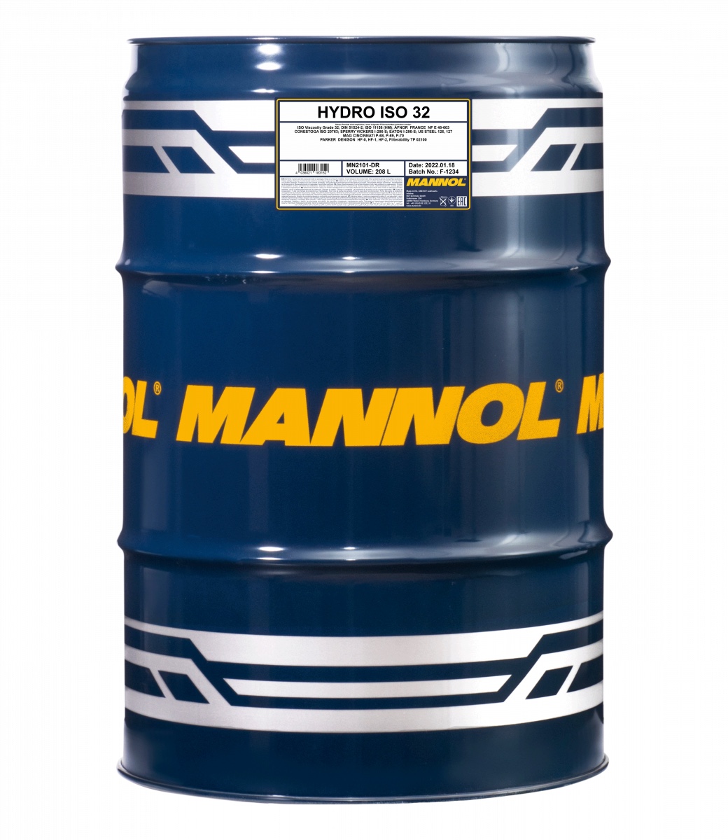 Масло гидравлическое Mannol Hydro ISO 32 HL 208 л