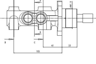 VMC203 MOTAQUIP Главный тормозной цилиндр